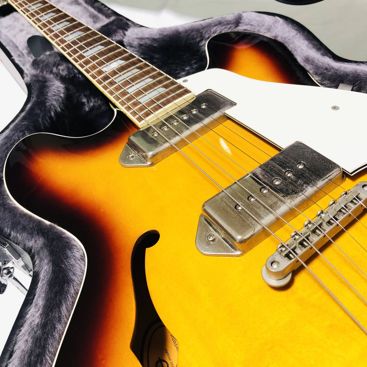 Epiphone Casino Bigsby 1996年製 Made in Japan エピフォン カジノ 限定モデル オレンジラベル 5桁 下倉 寺田楽器 Pre-Elitist_画像3