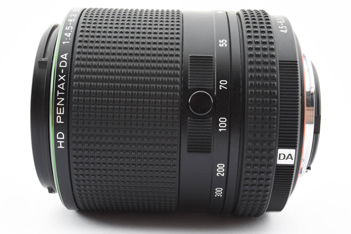 ★極上美品★ PENTAX ペンタックス HD PENTAX-DA 55-300mmF4.5-6.3ED PLM WR RE 望遠ズームレンズ 箱、付属品付きの画像6