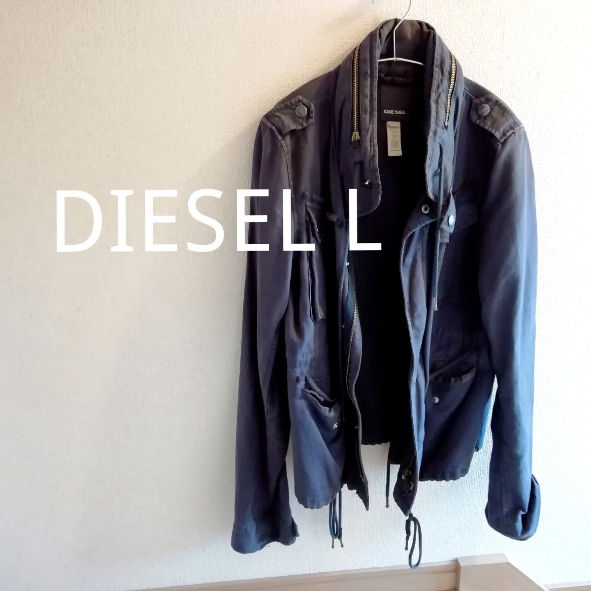 ユニセックス DIESEL アウター ミリタリージャケット ブルゾン コットンL