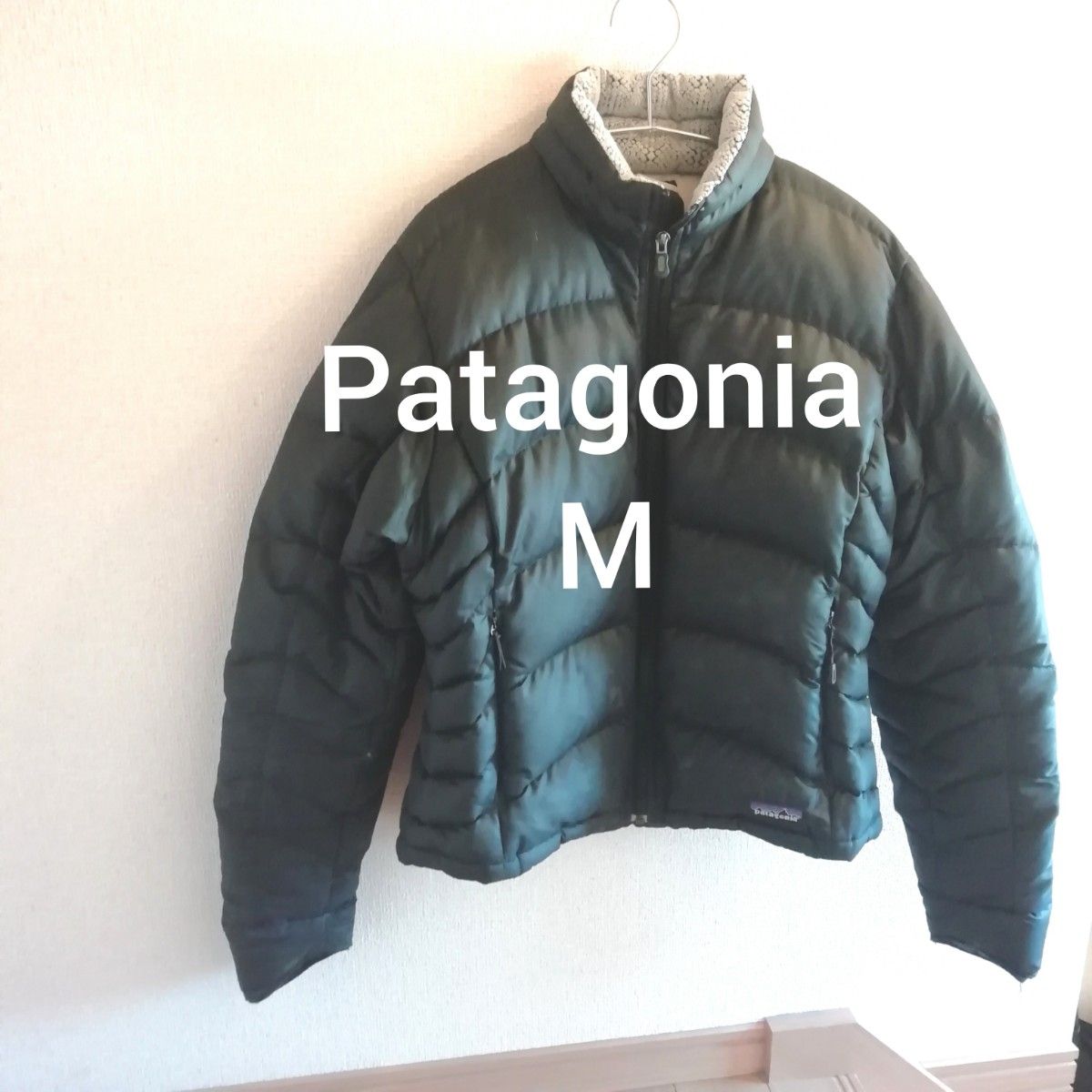 patagonia ダウンジャケット コート レディース M 黒 ブラック 撥水