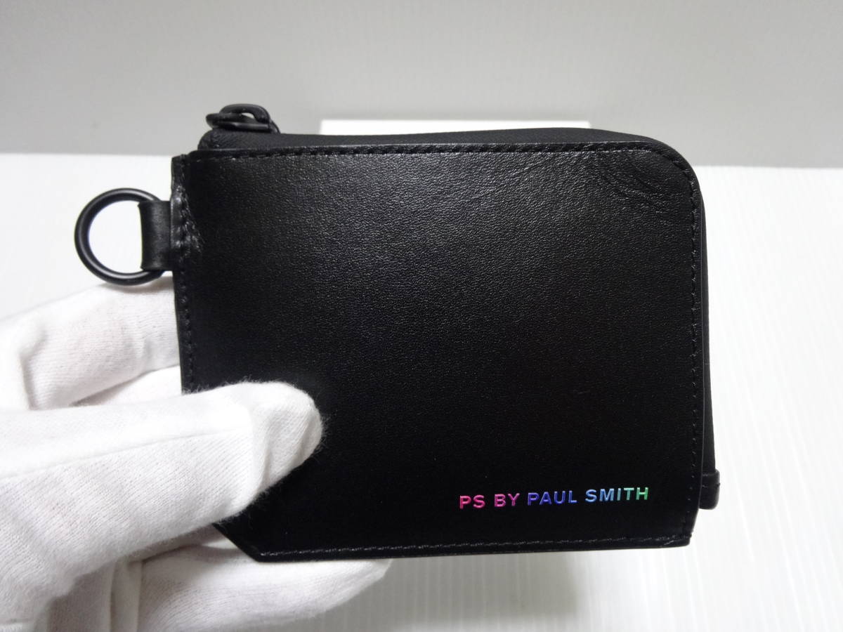 新品 ポールスミス【PAUL SMITH】メンズ 小銭入れ 名刺入れ 黒 M2A