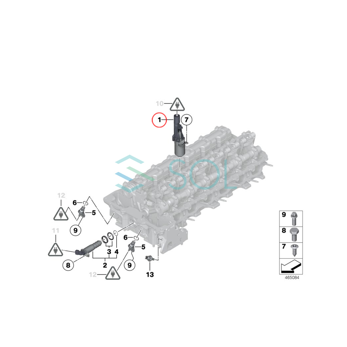 BMW F25 X3 F26 X4 E70 F15 X5 E71 F16 X6 VANOS VVTモーター シリンダーアクチュエーター 20iX 28iX 35iX M40i 40eX 11377603979_画像6