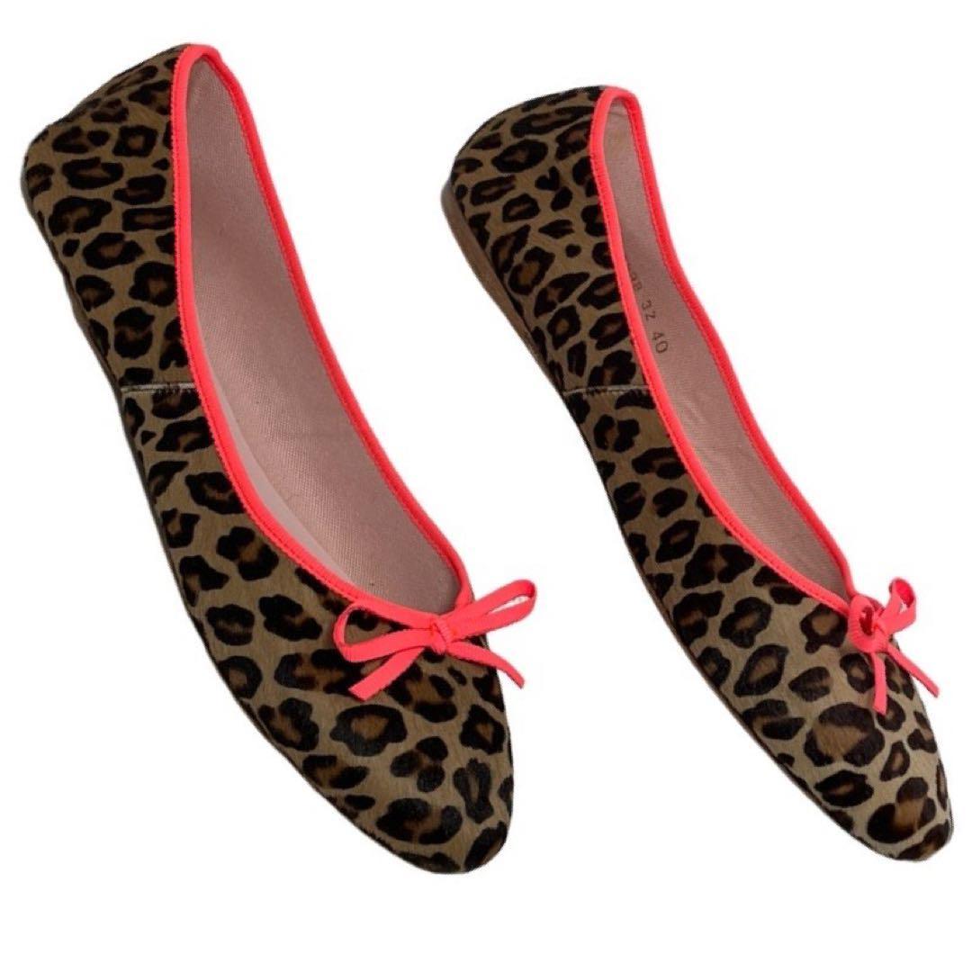 * unused *plitiba Rely na ballet shoes is lako Leopard fluorescence 40