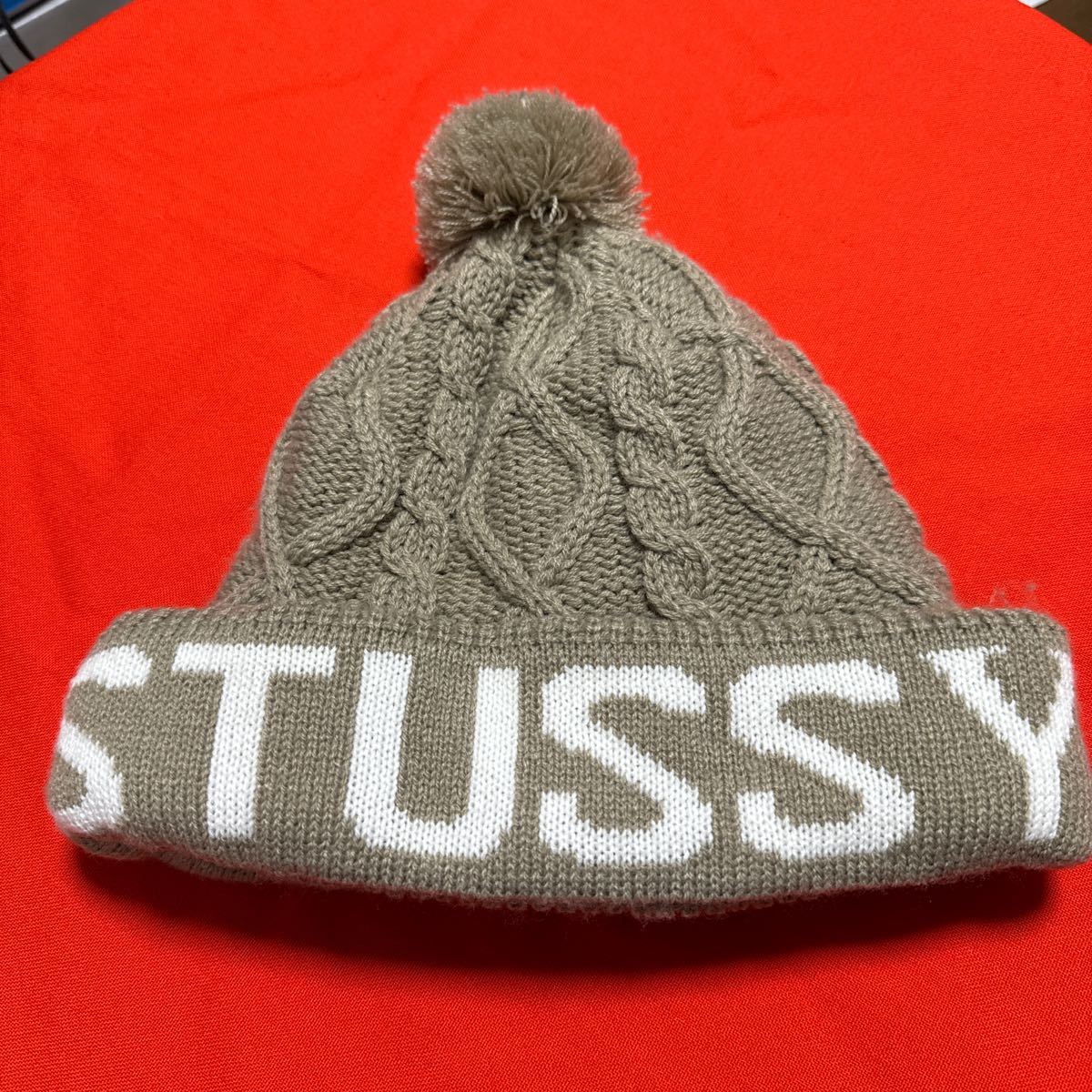 STUSSY ニット帽 帽子 ニットキャップ 使用少なく美品　送料込み_画像1