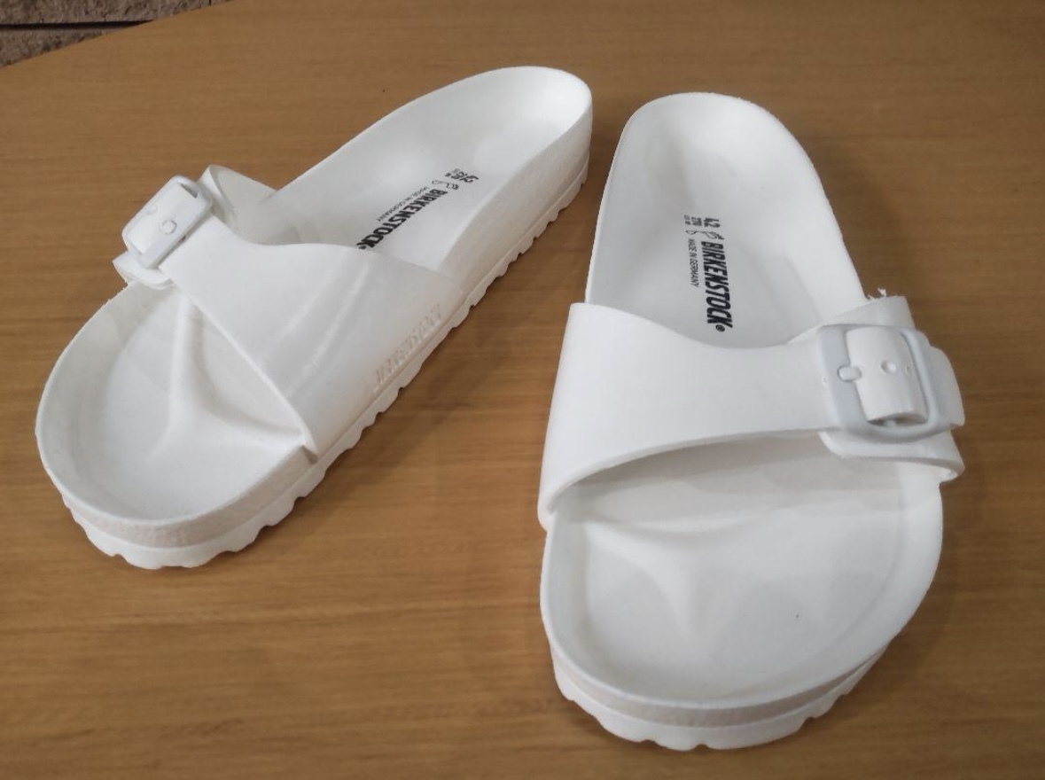 新品 未使用品 ビルケンシュトック BIRKENSTOCK 27cm EVA マドリッド MADRID ホワイト WHITE サンダル ビーチサンダル フラット 元箱なし_画像1