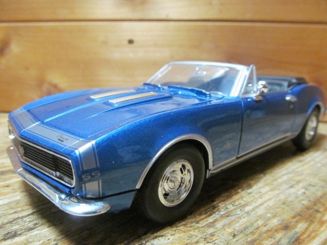 《全国一律送料800円》超希少 １／２４ シェビー カマロSS 1967年 青色 Camaro ベビーカマロ_掲載写真は他の同型モデルを流用致しました