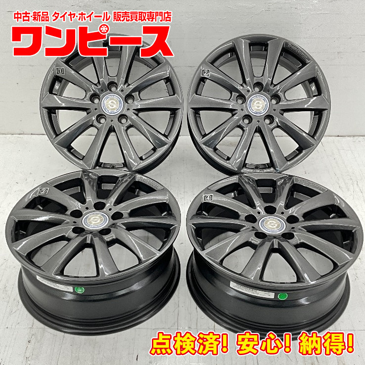 中古アルミホイール 4本セット 16×6.5J +46 5穴 PCD112 16インチ TOPY Team Sparco c1064