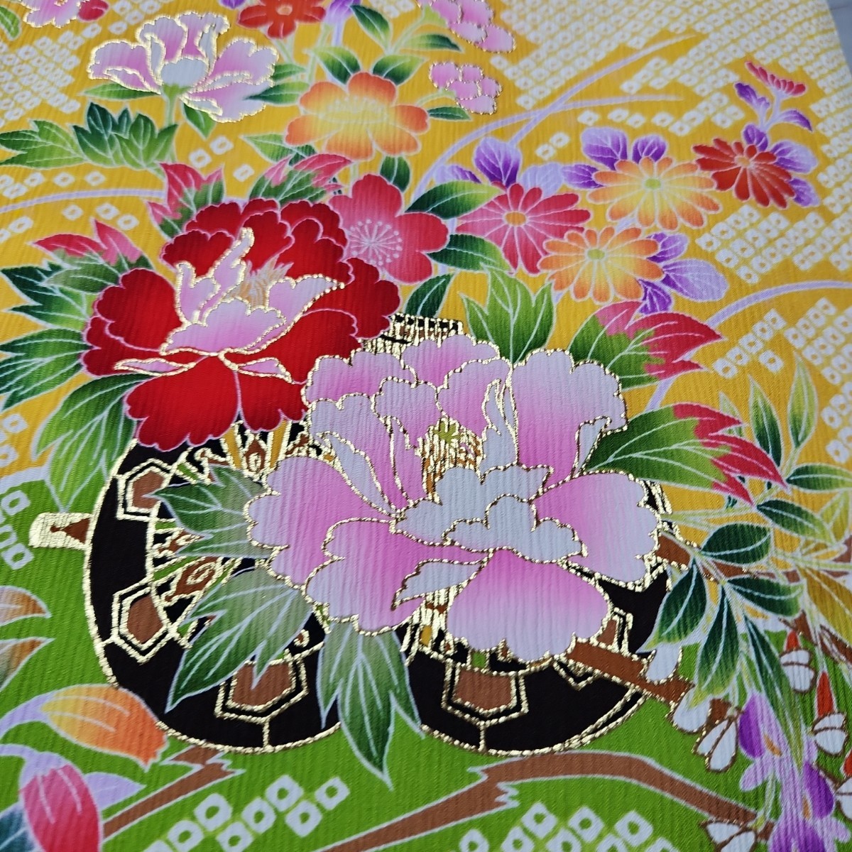 #153 ( хранение товар ) натуральный шелк женщина ... три . производство надеты кимоно окраска олень. .