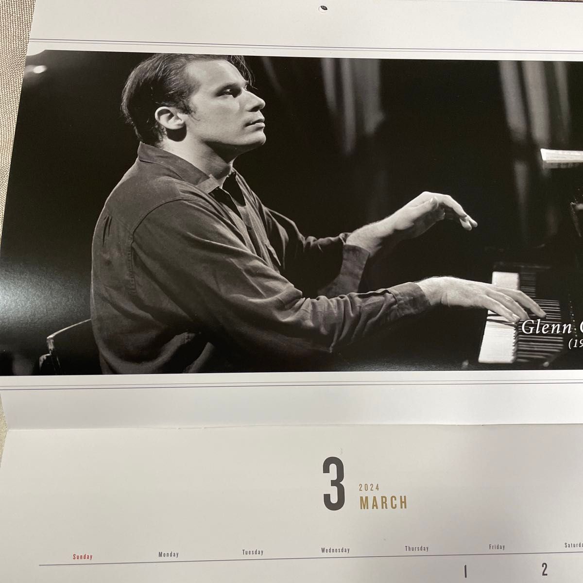 新品　スタインウェイピアノ　2024年壁掛けカレンダー　