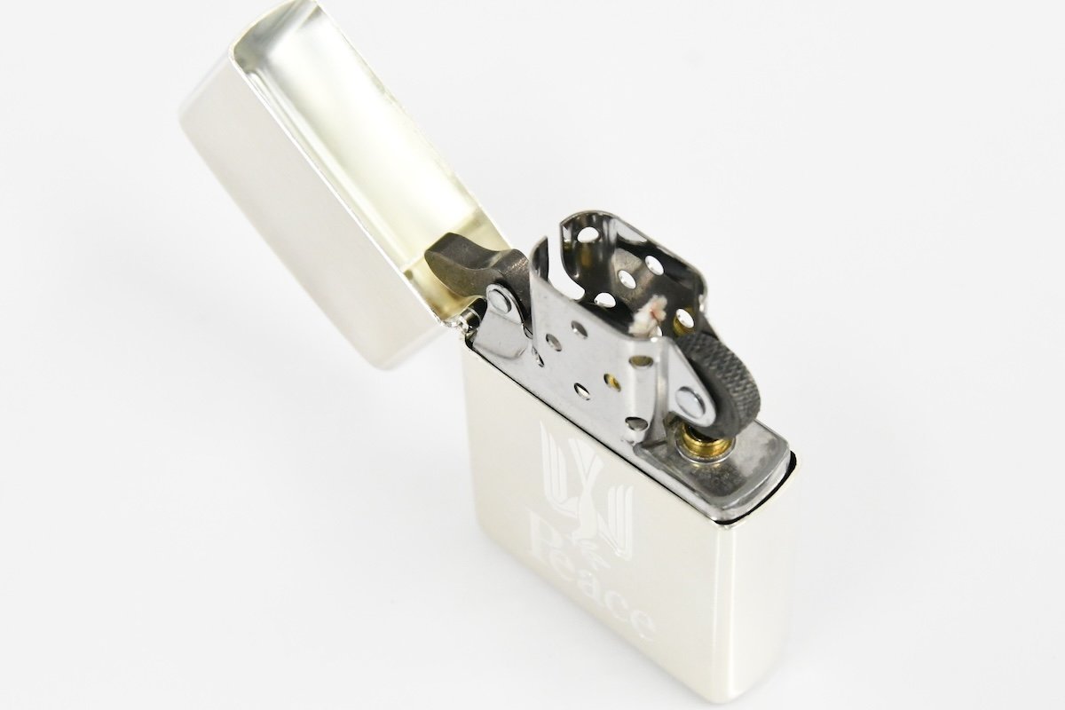 Zippo ジッポー Peace 限定品 2011年製 オイルライター 喫煙具 木箱入り ナンバリングあり 20781659_画像10
