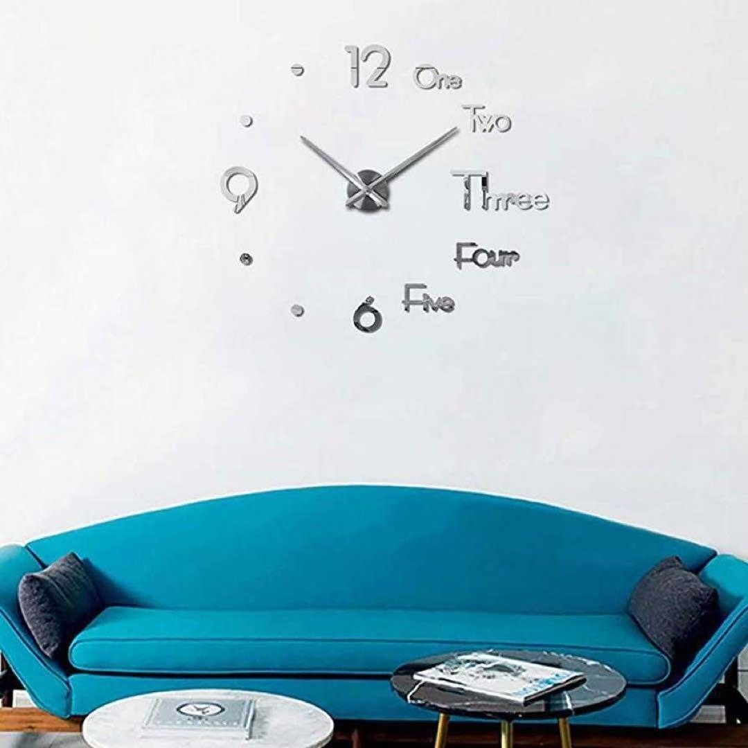 シルバー DIY 壁掛け時計 ウォールクロック 3D壁掛け時計 ブラック DIY壁掛け時計 アナログ時計 手作り 壁掛け時計