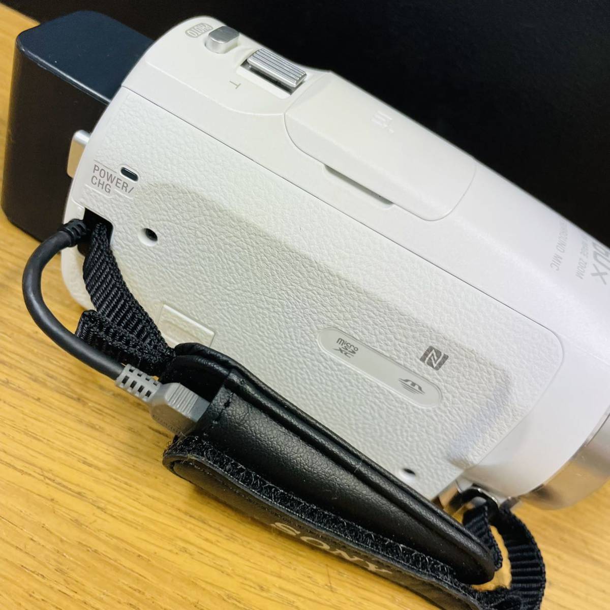 動作品 SONY HDR-CX680 ホワイト 2020年製 デジタルビデオカメラ バッテリー付き NN7436_画像7