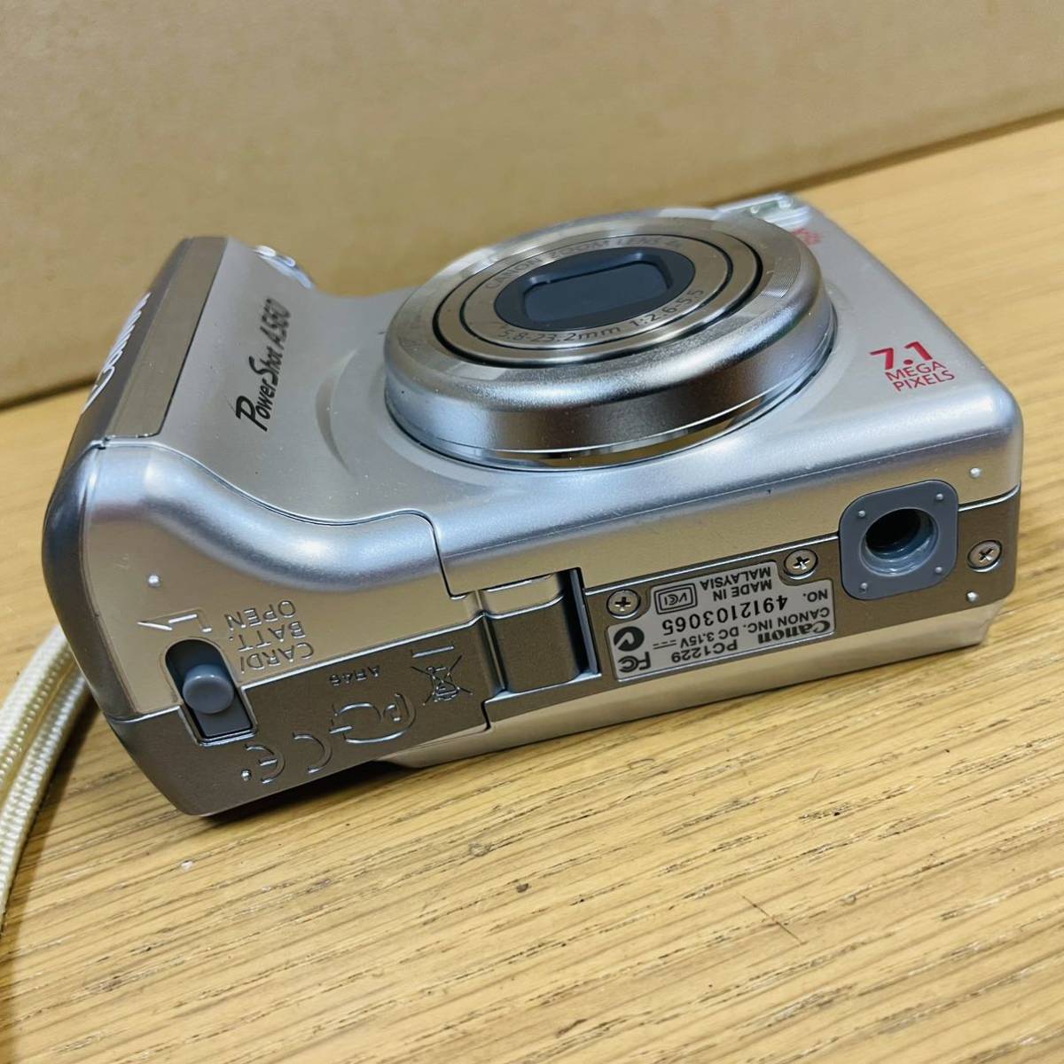 動作品 美品 Canon PowerShot A560 コンパクトデジタルカメラ 単三電池式 NN7467_画像6