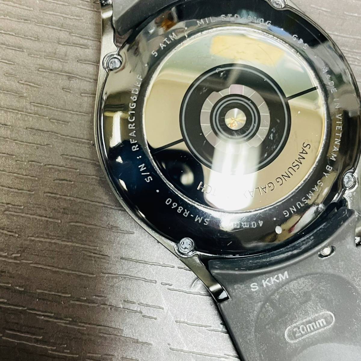 動作品 SAMSUNG サムスン Galaxy Watch4 40mm SM-R860 スマートウォッチ ブラック NN7332_画像7