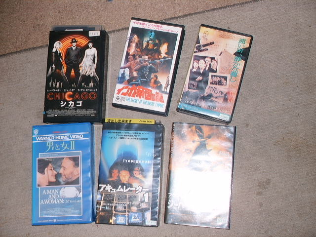  free shipping used Western films rental VHS videotape 6ps.@ together D