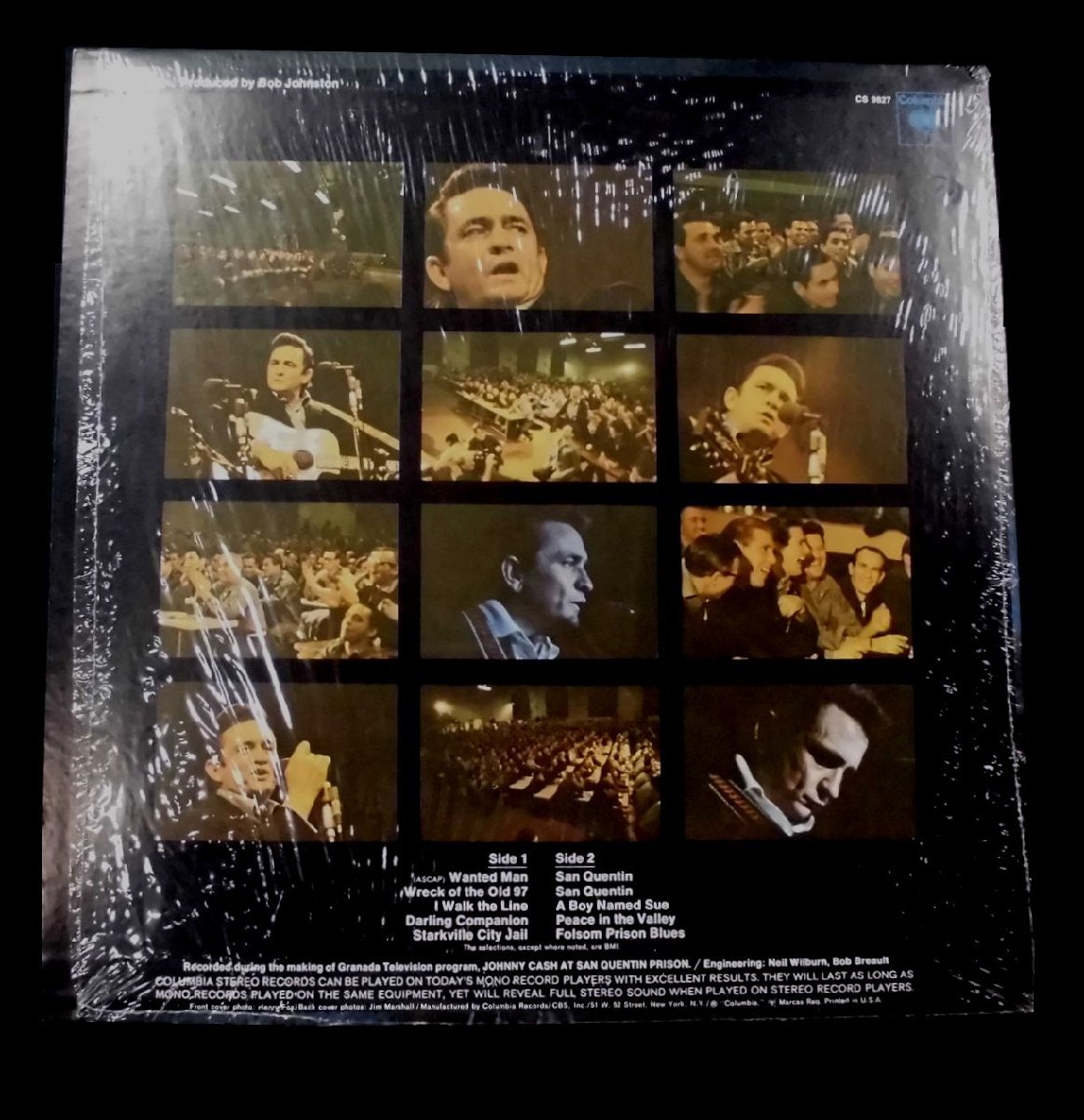 ●US-Columbiaオリジナルw/HypeSticker,EX+:EX+Copy!! Johnny Cash At San Quentin_画像2