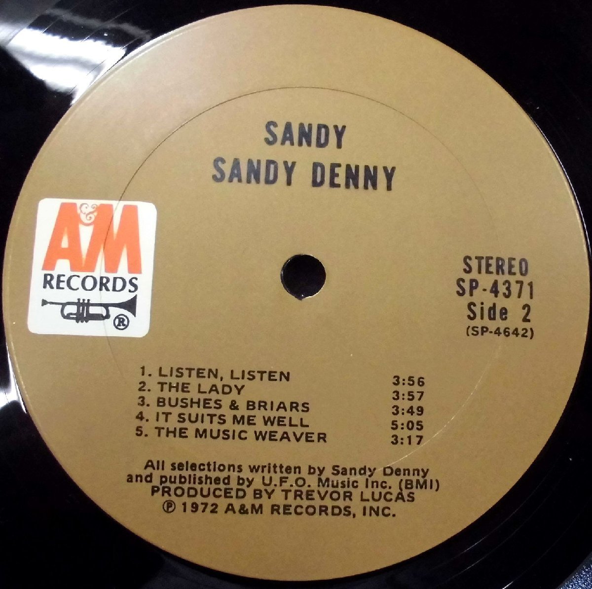 ●US-A&M Recordsオリジナル””w/Brown-Labels,STERLING LH!! Sandy Denny/ Sandy_画像9