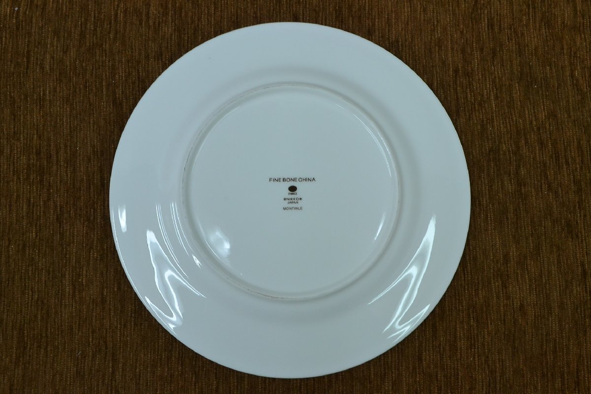 C802■FINE BONE CHINA NIKKO MONTVALE■プレート 10客セット■直径φ25ｃｍ■業務用洋食器■ホテル・結婚式場・レストラン・ペンションの画像9