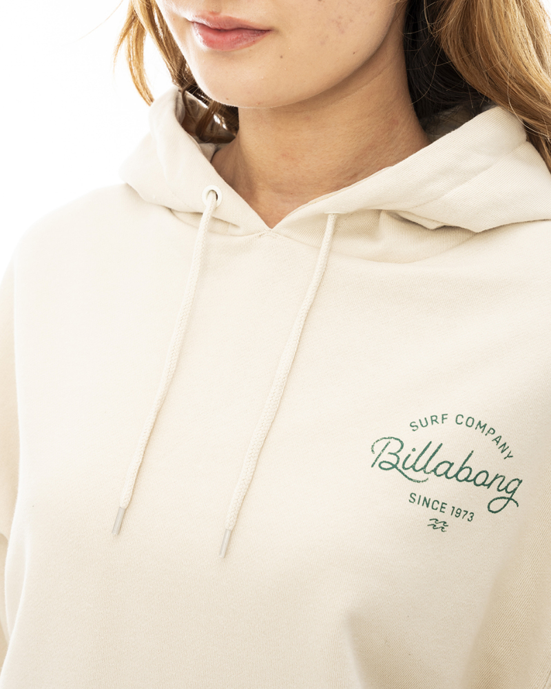 【SALE】 ★送料無料★2023秋冬 新品【BILLABONG/ビラボン】GRUNGE CLEAN SCRIPT LOGO SWEAT PARKA ANW レディースL BD014-012_画像4