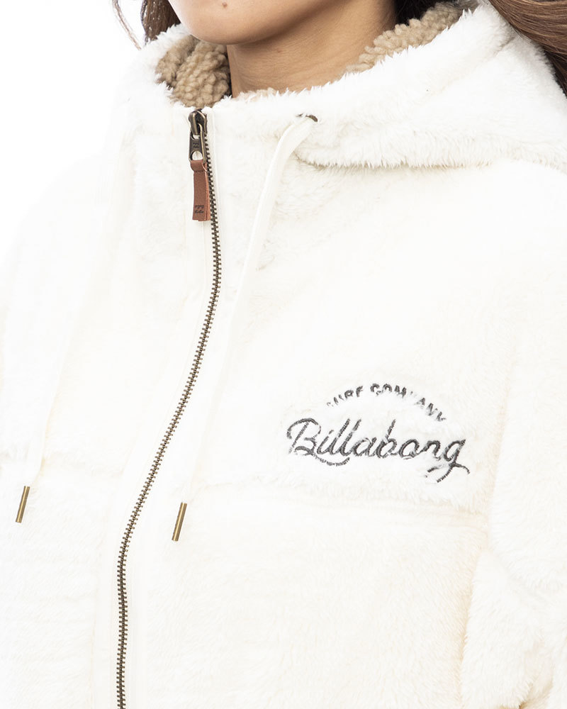 【SALE】★送料無料★2023秋冬 新品【BILLABONG/ビラボン】FUR HOODED LIGHT JACKET ジャケット OFW レディースL BD014-756_画像4