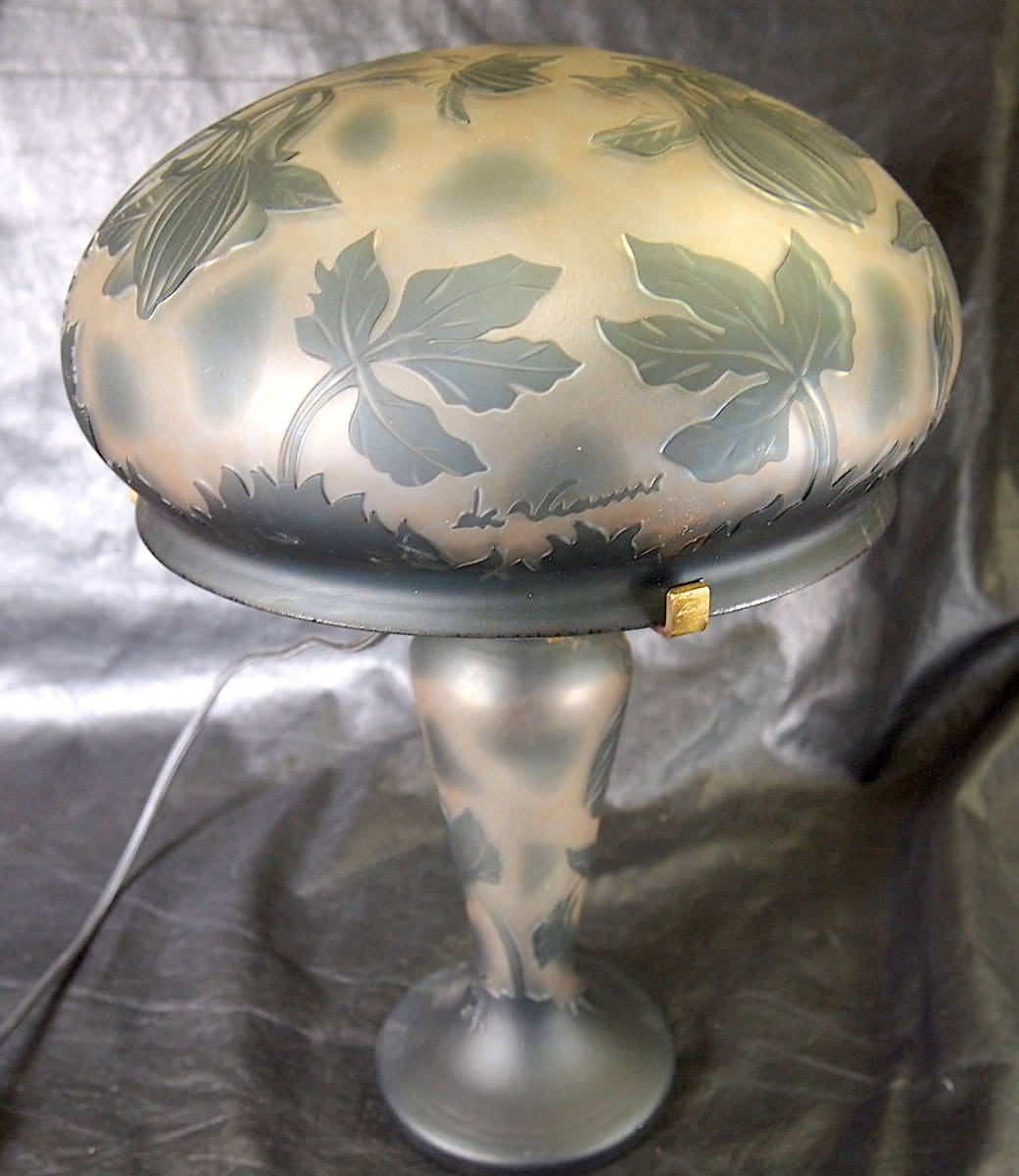  アンティーク スタンド希少 テーブルランプ アールヌーボー 1点、昭和の美しい品ですコレクションに！_画像8