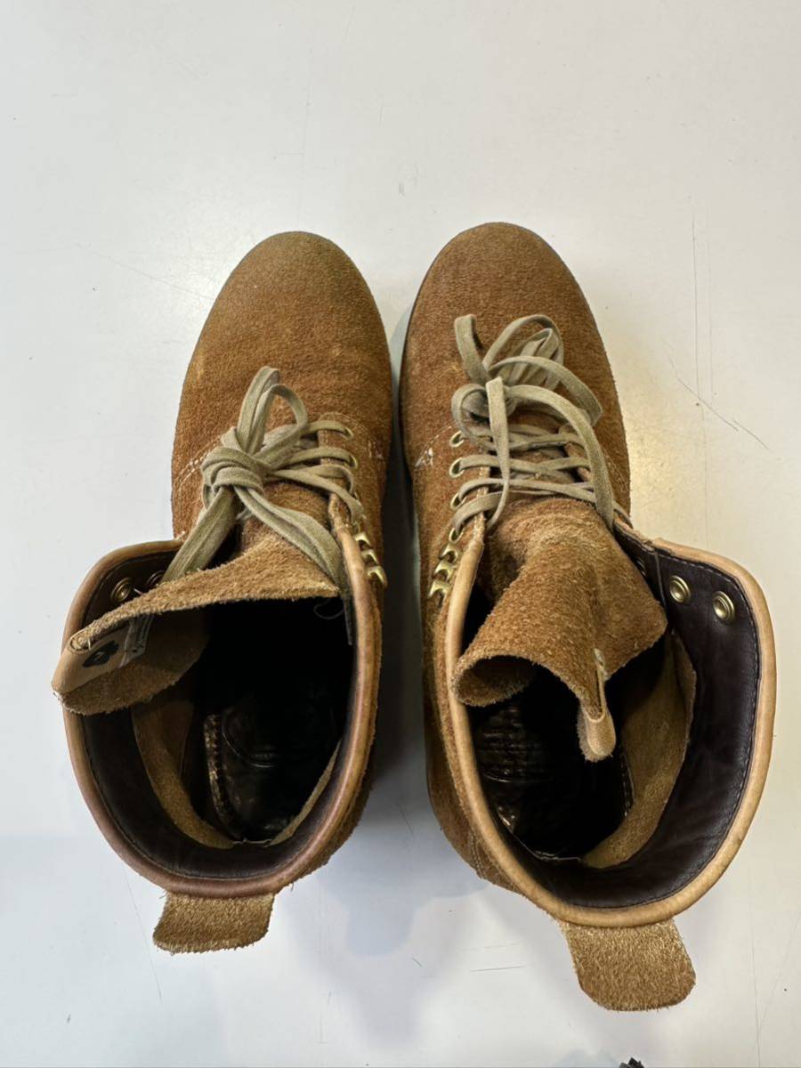 16aw visvim ZERMATT BOOTS-FOLK BROWN M10 美品_画像3