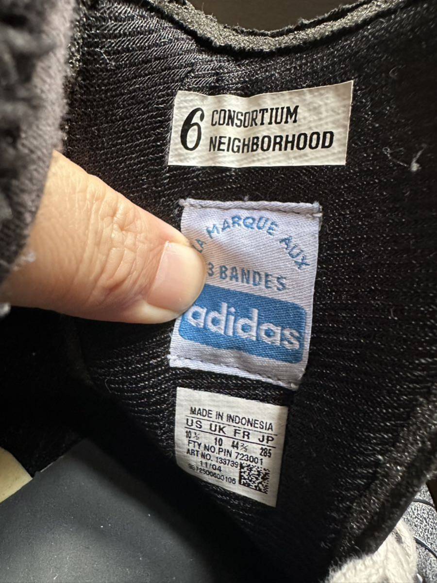 2005 35th adidas × NEIGHBORHOOD SUPERSTAR CONSORTIU US10.5 новый товар 133739