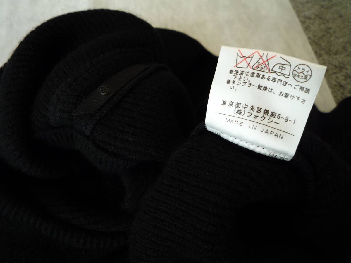 未使用　FOXEY selected CASHMERE 　フォクシー　ワンピース　ブラック　黒　ニット　42　_画像7