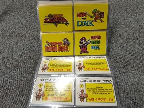 【フルコンプ】TOPPS Nintendo GAME PACKS ゲームカード 全93種揃　ゼルダリンクダブルドラゴンスーパーマリオパンチアウトレトロゲーム
