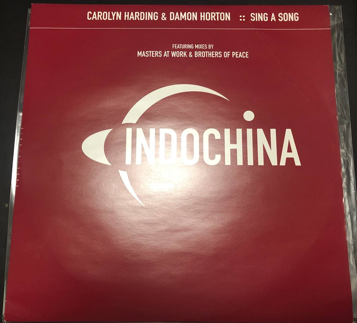 12inch【HOUSE・GARAGE HOUSE】Carolyn Harding & Damon Horton / Sing A Song【Indochina ID026T・95年UK盤】_画像1