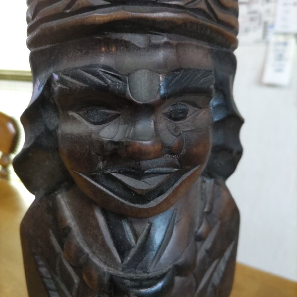 アイヌニポポ人形セット 置物 縁起物 木彫り