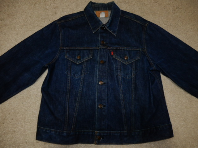 70s LEVI'S 【 真紺 BIG SIZE 46inc 】 70505 e ビンテージ オリジナル (検 リーバイス 501XX 506XX 大戦 デニム ビッグE 557XX 507XX BIGE_画像2