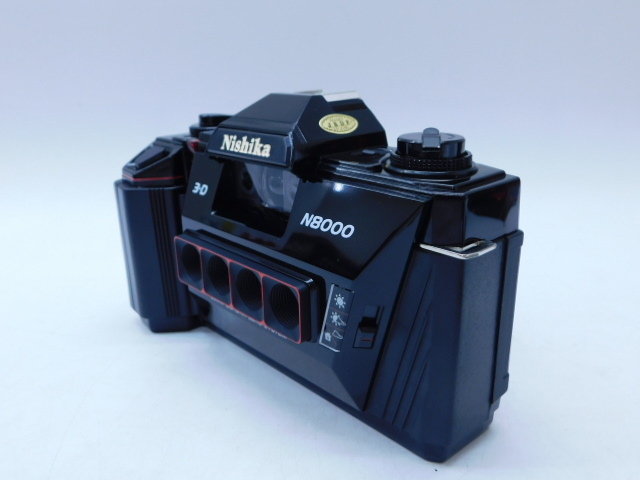 ★幸0336 未使用 ニシカ 35mm 3-D カメラ N8000 フルセット Nishika 4眼ステレオ3Dレンチキュラーカメラ ストロボ デッドストック 32312192_画像4