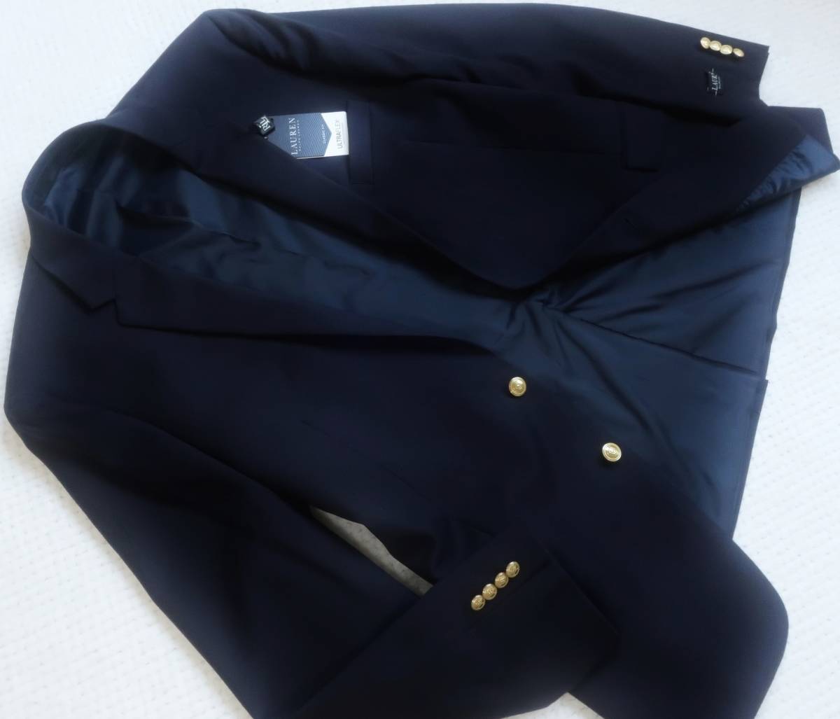  new goods * Ralph Lauren * large size * navy blue blaser * navy tailored jacket * stretch gold .46L(XXL)*POLO*481