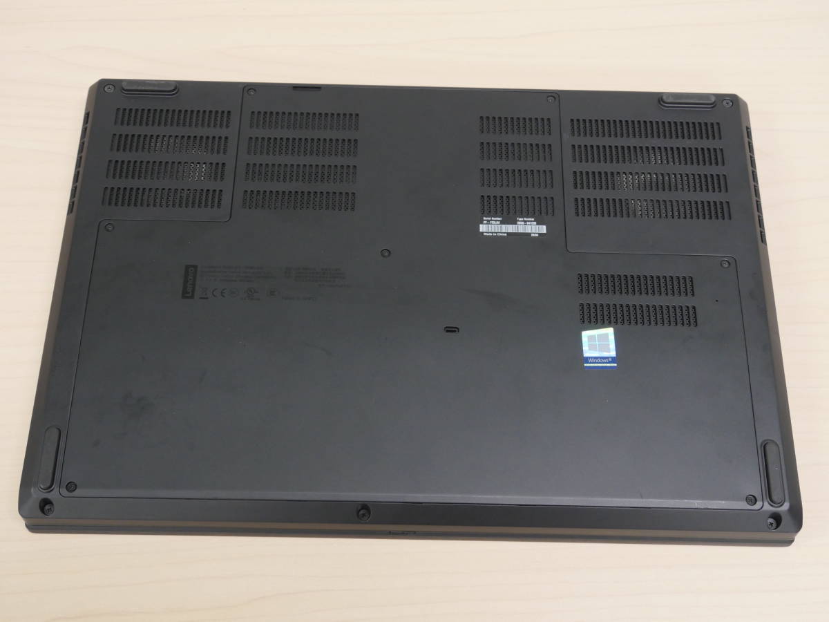 BIOS起動確認済み Lenovo ThinkPad P53 Core i7-9750H 2.6GHz/16GB/NVIDIA Quadro T2000/15.6インチ/現状 _画像5