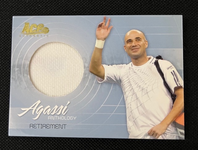 TENNIS 2006 ACE AUTHENTIC ANDRE AGASSI AUTHENTIC JERSEY CARD AG-9 アンドレ・アガシ ジャージカード_画像1