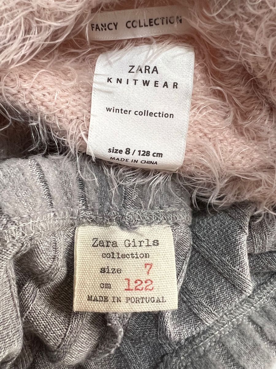 ZARA  ふわふわ　アニマル　トップス　ニット　セーター　モヘア　スパッツ 長袖　キッズ