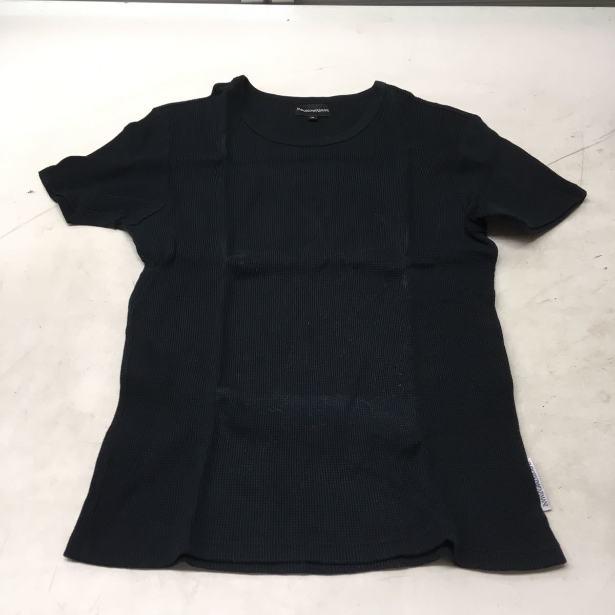 送料無料★EMPORIO ARMANI★半袖Tシャツ　トップス★メンズMサイズ★ブラック　黒#51207sjj29_画像1