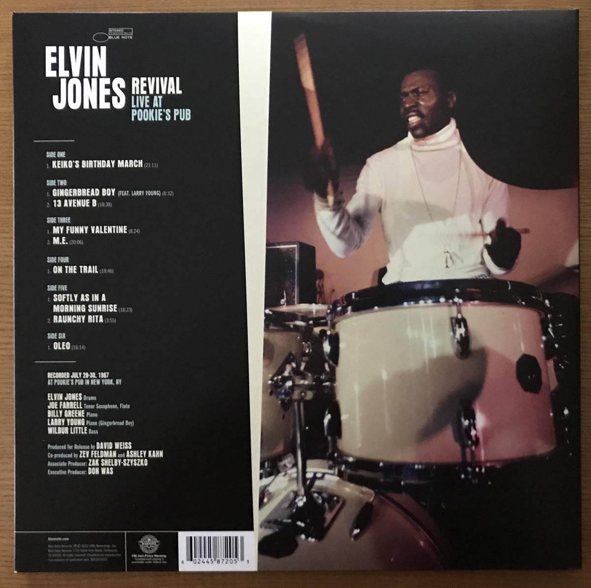 ELVIN JONES REVIVAL LIVE AT POOKIE'S PUB 3LP 開封のみ_画像2