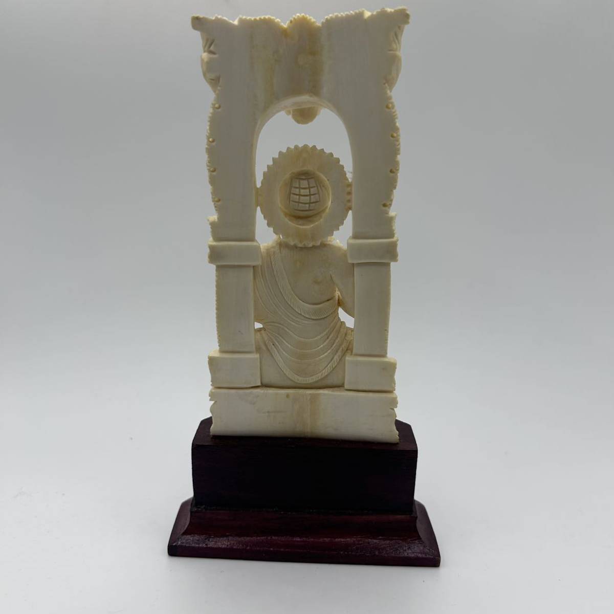 置物 仏像 象牙風 古美術 中国 美術 古置物 高さ約15cm_画像5