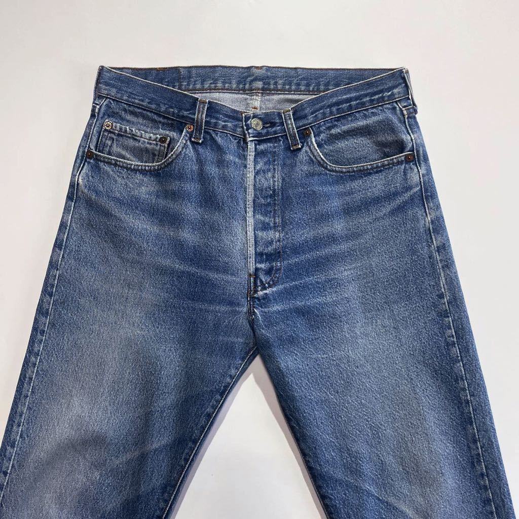 状態良好♪内股シングル 80s USA製 Levis 501 W34L31 ビンテージ ゴールデンサイズ リーバイス 501 ハチマル ヒゲ_画像3