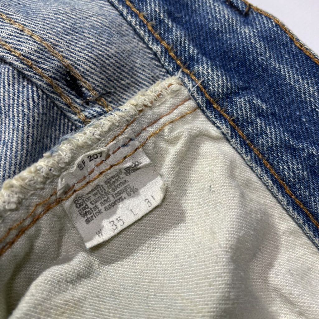 ヒゲ美色♪66前期 70s USA製 Levis 501 W35L31 オリジナル ビンテージ ゴールデンサイズ リーバイス 501 66前期 ハチノス リペア_画像8