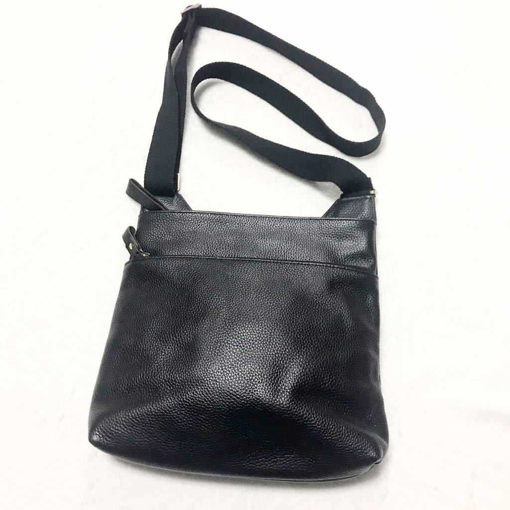  original leather shoulder bag all leather high class wrinkle leather black man and woman use 