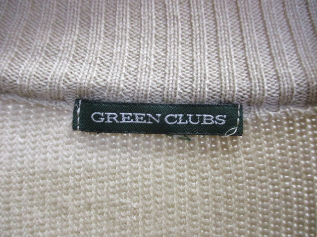 GREEN CLUBS グリーンクラブ ニット地ジャージトップ メンズ５ ニットジャケット ウールジャケット ウールニットセーター 12051の画像2