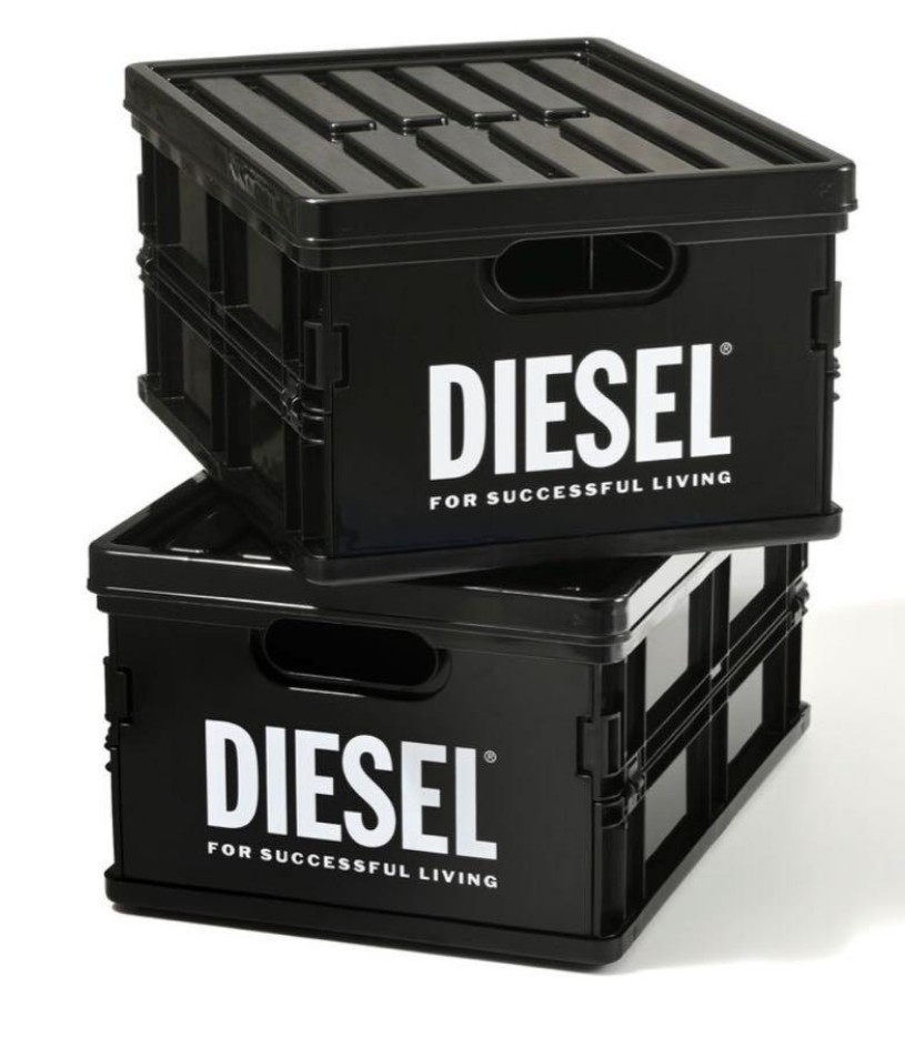 限定品　ディーゼル　DIESEL　コンテナボックス　オリコン　収納ボックス　ノベルティー　未使用　2個セット_画像1