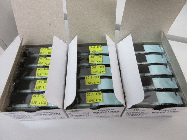 ネームランドテープ 18ｍｍ 白 XR-18WE-5P-E（５個入り）３箱の画像2