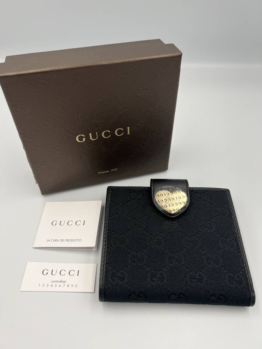 【新品】GUCCI グッチ　2つ折り財布　グッチシマ　203549