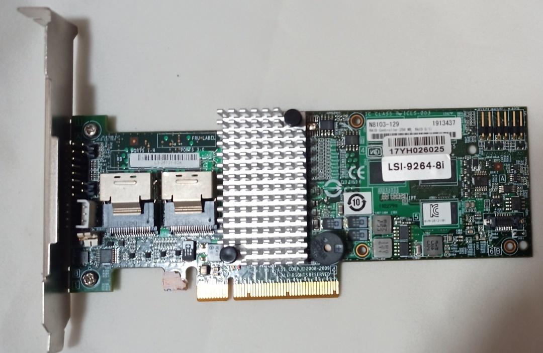 Lsi 9264-8i 6GB PCIE SAS 内部コントローラー 変換ケーブル付き_画像2