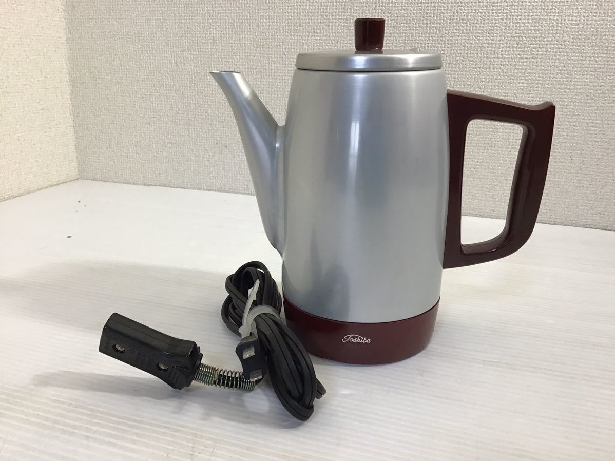 昭和レトロ TOSHIBA 電気ポット PL-522 湯沸かし器 アンティーク 昭和レトロ TOSHIBA 電気ポット PL-522 湯沸かし器 アンティーク