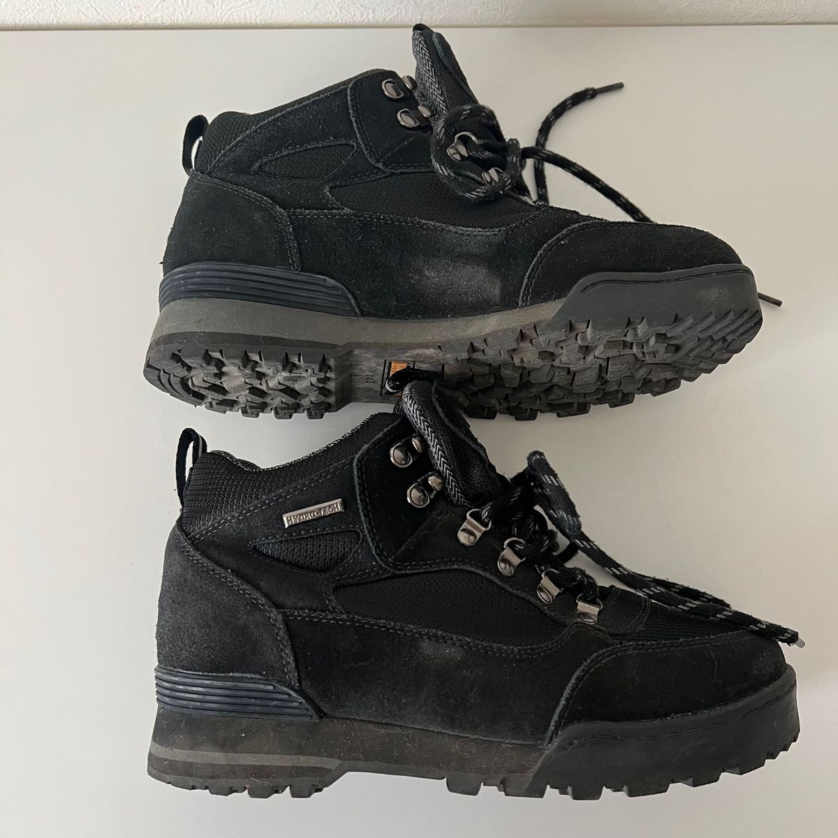HYDRO-TECH ブーツ　スニーカー　メンズ　24.5cm 登山靴　ブラック ウォーキング 黒　トレッキングシューズ　メンズ